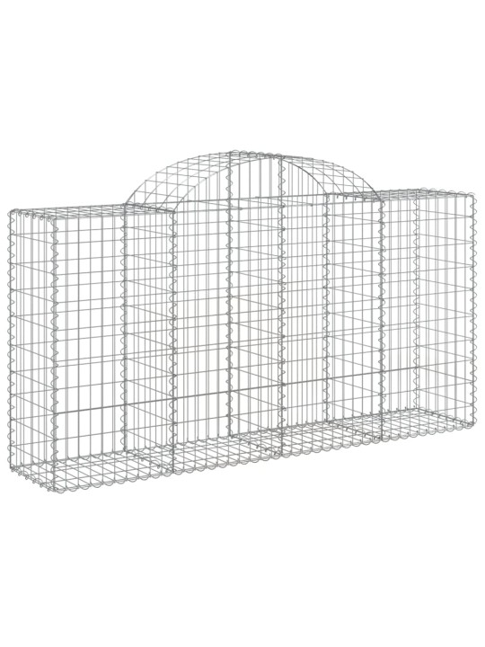 Klenuté gabionové koše 10ks 200x50x100/120cm pozinkované železo