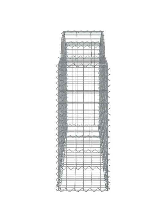 Klenuté gabionové koše 12ks 200x50x100/120cm pozinkované železo