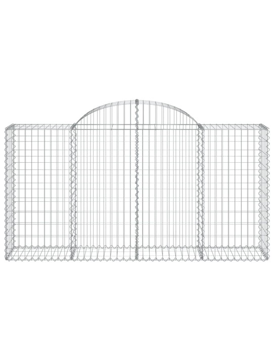 Klenuté gabionové koše 18ks 200x50x100/120cm pozinkované železo