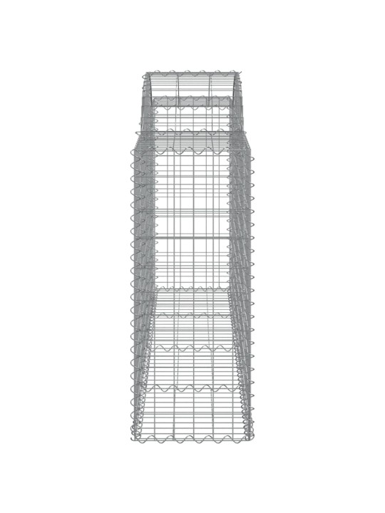 Klenuté gabionové koše 18ks 200x50x100/120cm pozinkované železo