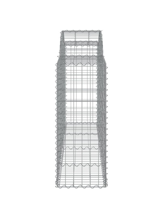 Klenuté gabionové koše 50ks 200x50x100/120cm pozinkované železo