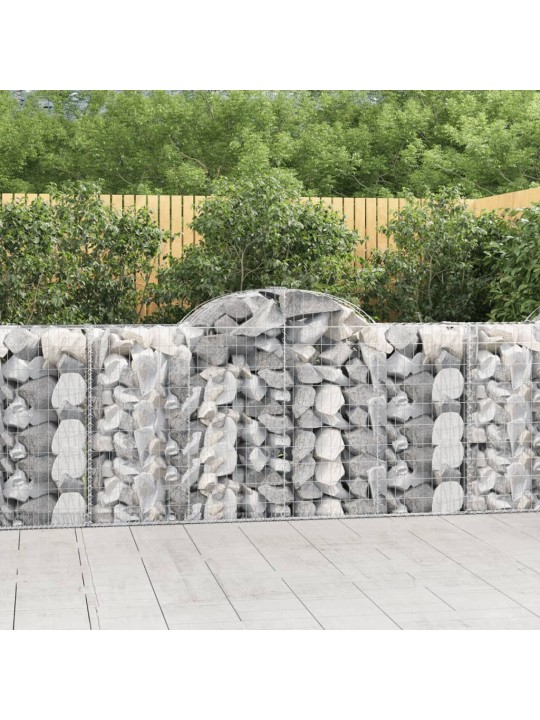 Klenuté gabionové koše 50ks 200x50x100/120cm pozinkované železo