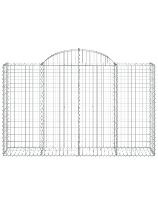 Klenuté gabionové koše 20ks 200x50x120/140cm pozinkované železo