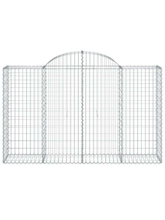 Klenuté gabionové koše 25ks 200x50x120/140cm pozinkované železo
