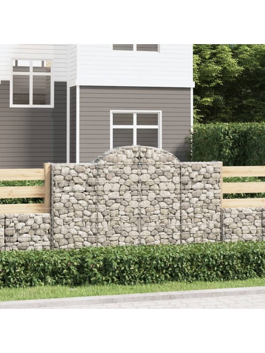 Klenuté gabionové koše 25ks 200x50x120/140cm pozinkované železo
