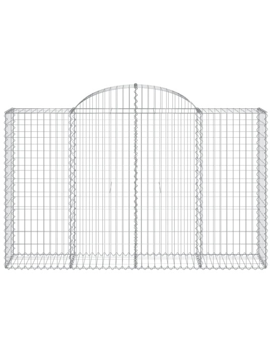 Klenuté gabionové koše 30ks 200x50x120/140cm pozinkované železo