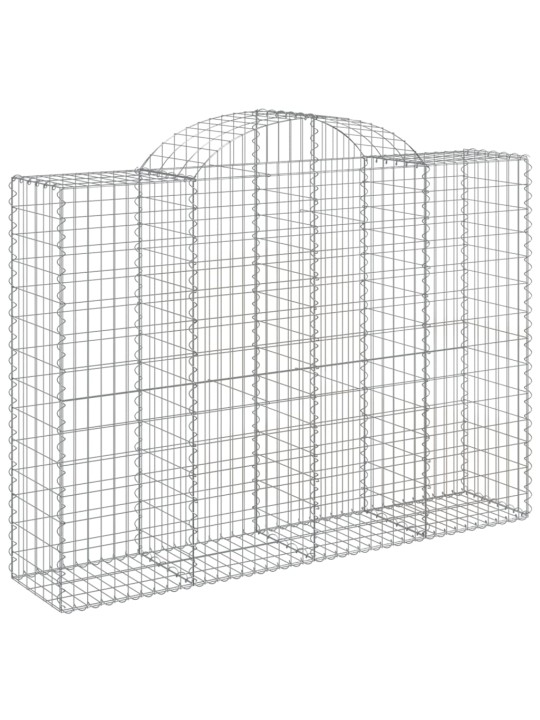 Klenuté gabionové koše 10ks 200x50x140/160cm pozinkované železo