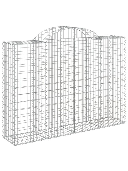 Klenuté gabionové koše 12ks 200x50x140/160cm pozinkované železo