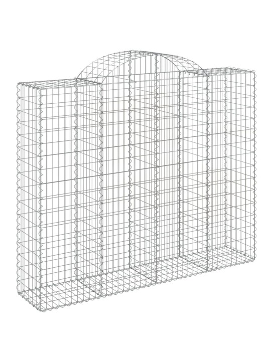 Klenuté gabionové koše 10ks 200x50x160/180cm pozinkované železo