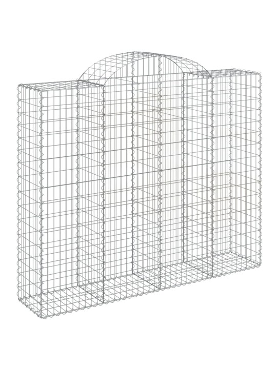 Klenuté gabionové koše 15ks 200x50x160/180cm pozinkované železo