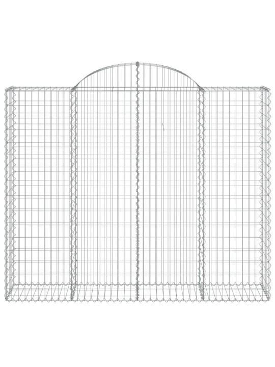Klenuté gabionové koše 15ks 200x50x160/180cm pozinkované železo