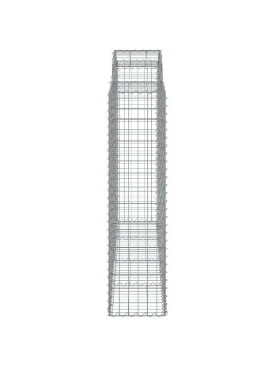 Klenuté gabionové koše 15ks 200x50x160/180cm pozinkované železo