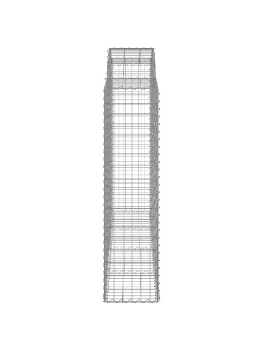 Klenuté gabionové koše 18ks 200x50x160/180cm pozinkované železo