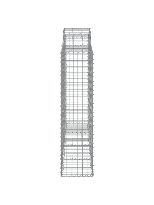 Klenuté gabionové koše 20ks 200x50x160/180cm pozinkované železo