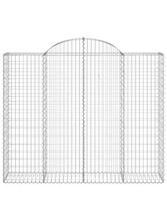 Klenuté gabionové koše 25ks 200x50x160/180cm pozinkované železo