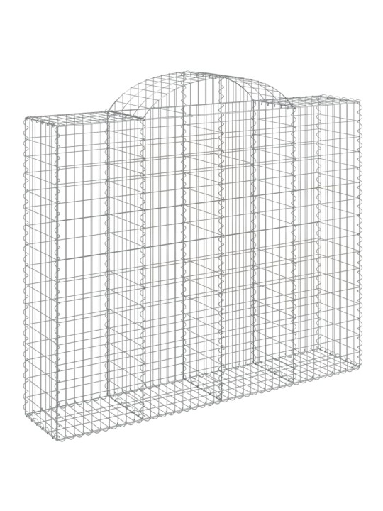Klenuté gabionové koše 40ks 200x50x160/180cm pozinkované železo