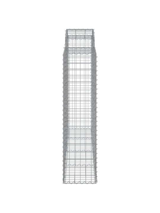 Klenuté gabionové koše 40ks 200x50x160/180cm pozinkované železo