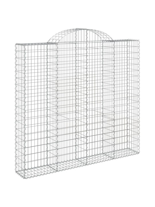 Klenuté gabionové koše 12ks 200x50x180/200cm pozinkované železo