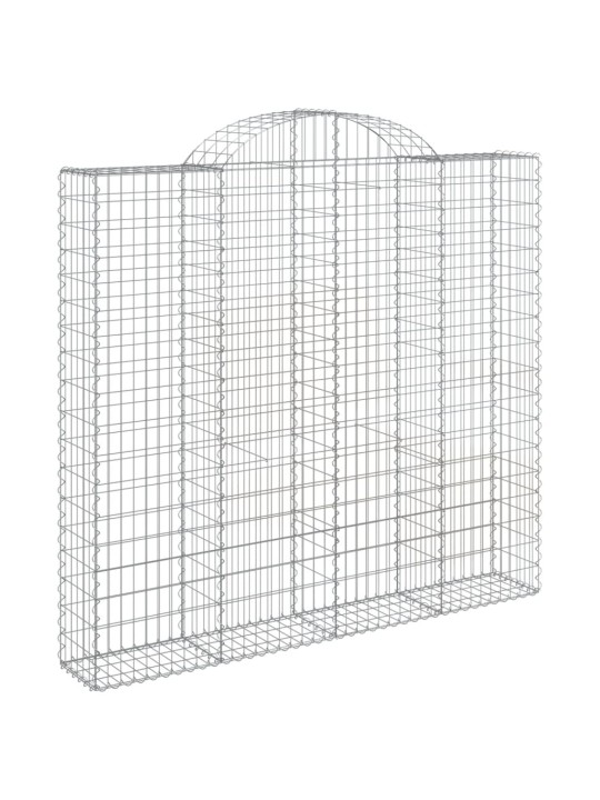 Klenuté gabionové koše 15ks 200x50x180/200cm pozinkované železo