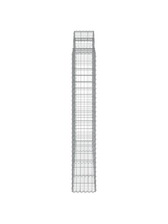 Klenuté gabionové koše 15ks 200x50x180/200cm pozinkované železo