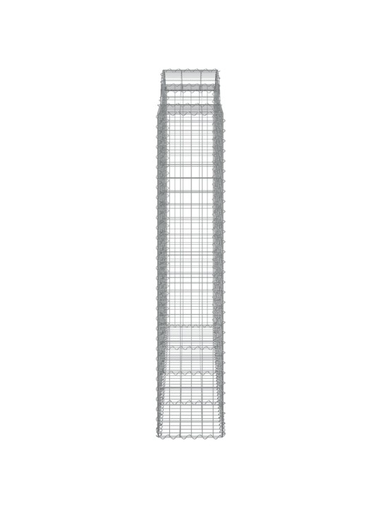 Klenuté gabionové koše 13ks 200x50x200/220cm pozinkované železo