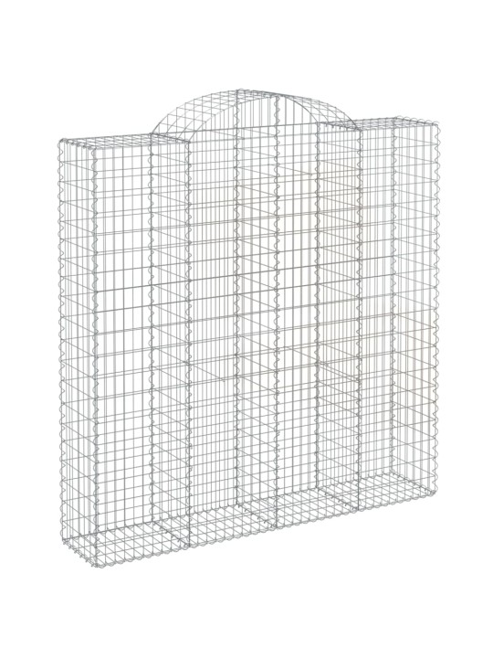 Klenuté gabionové koše 14ks 200x50x200/220cm pozinkované železo