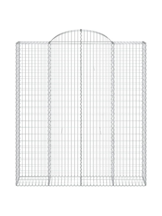 Klenuté gabionové koše 10ks 200x50x220/240cm pozinkované železo