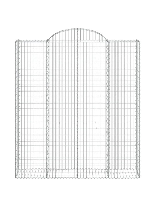 Klenuté gabionové koše 13ks 200x50x220/240cm pozinkované železo