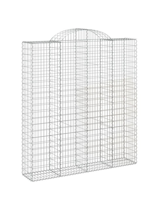 Klenuté gabionové koše 18ks 200x50x220/240cm pozinkované železo
