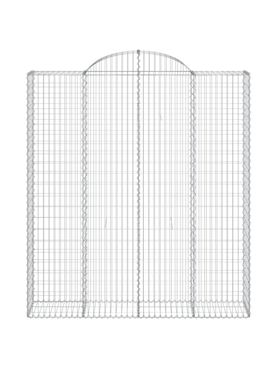 Klenuté gabionové koše 18ks 200x50x220/240cm pozinkované železo