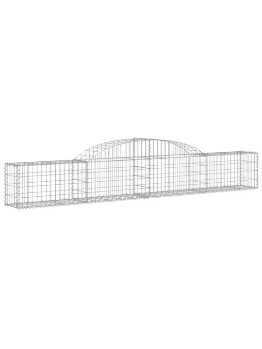 Klenuté gabionové koše 2 ks 300x30x40/60 cm pozinkované železo