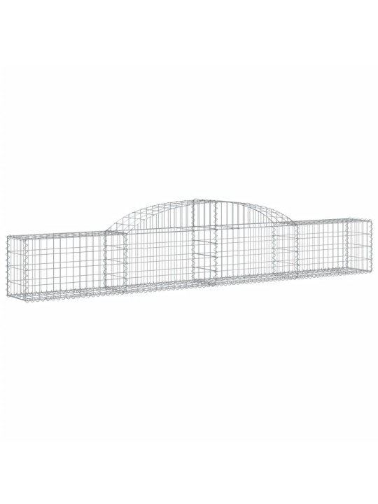 Klenuté gabionové koše 13 ks 300x30x40/60 cm pozinkované železo