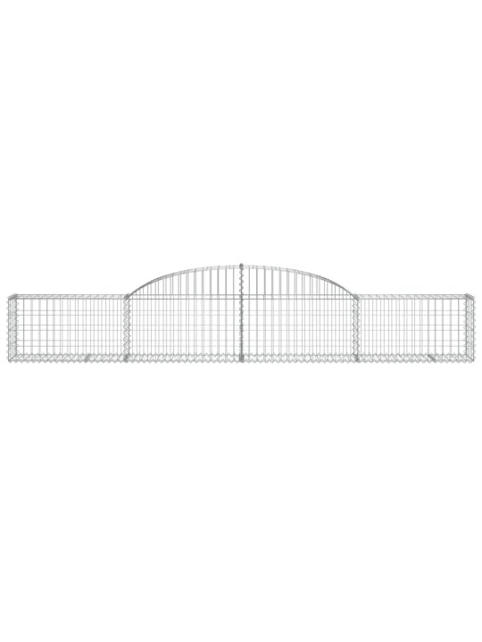 Klenuté gabionové koše 15 ks 300x30x40/60 cm pozinkované železo