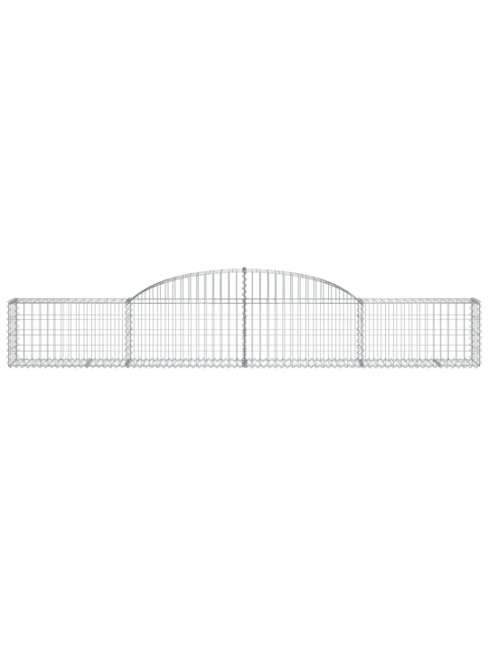 Klenuté gabionové koše 17 ks 300x30x40/60 cm pozinkované železo