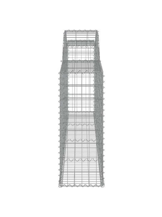 Klenuté gabionové koše 9 ks 300x30x80/100 cm pozinkované železo