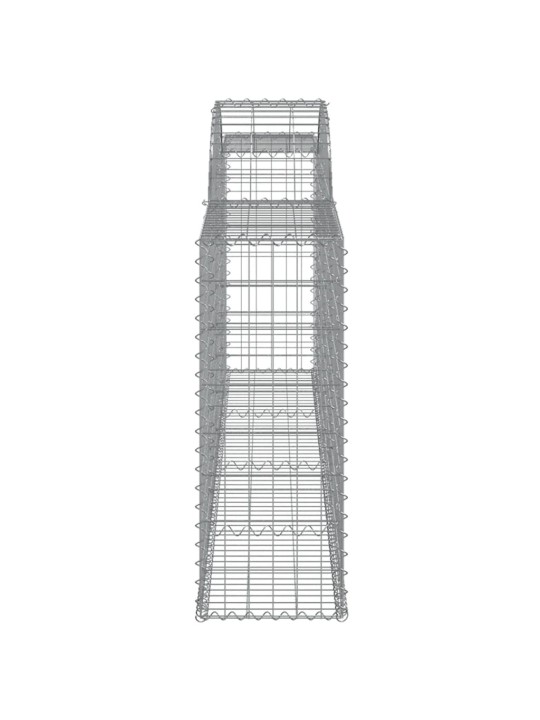 Klenuté gabionové koše 11ks 300x30x80/100 cm pozinkované železo
