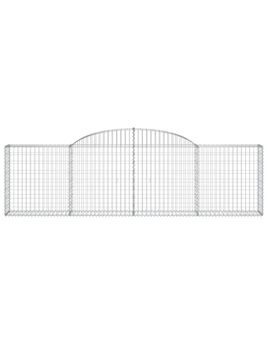 Klenuté gabionové koše 30ks 300x30x80/100 cm pozinkované železo