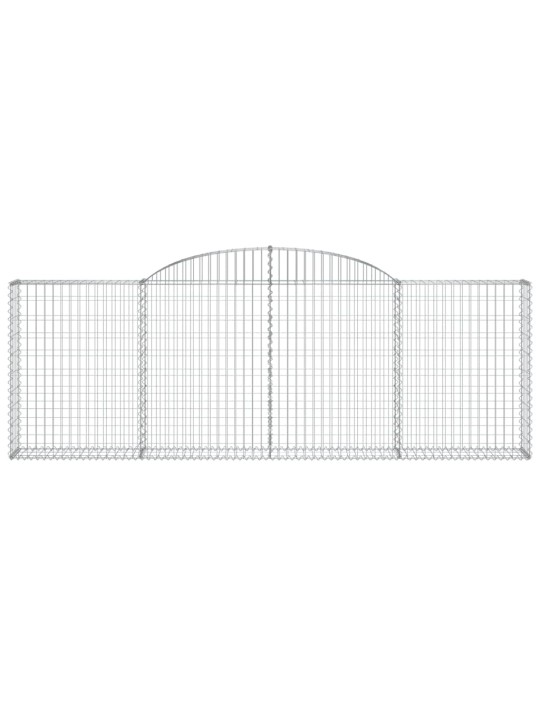 Klenuté gabionové koše 10ks 300x30x100/120cm pozinkované železo