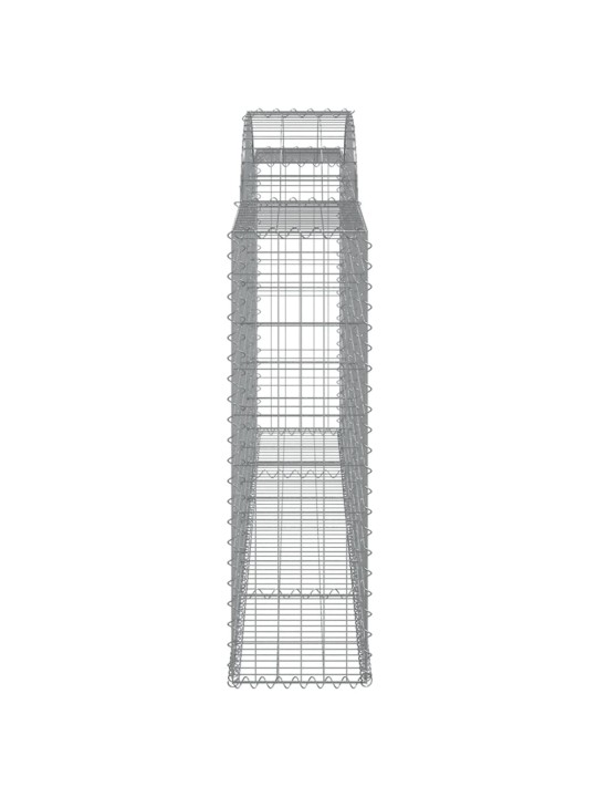 Klenuté gabionové koše 10ks 300x30x100/120cm pozinkované železo