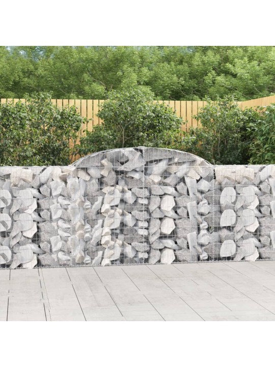 Klenuté gabionové koše 10ks 300x30x100/120cm pozinkované železo