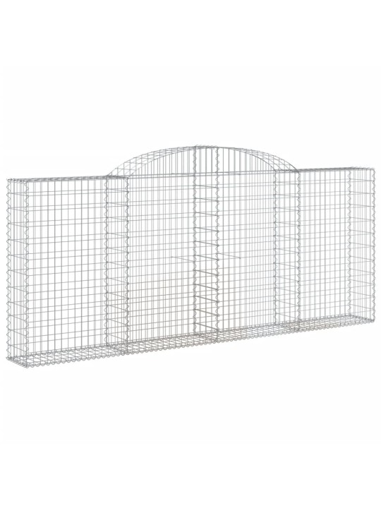 Klenuté gabionové koše 5 ks 300x30x120/140cm pozinkované železo