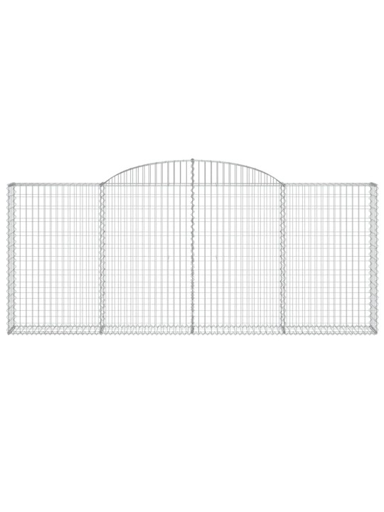 Klenuté gabionové koše 10ks 300x30x120/140cm pozinkované železo