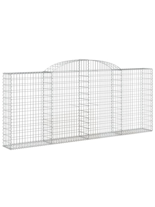 Klenuté gabionové koše 12ks 300x30x120/140cm pozinkované železo