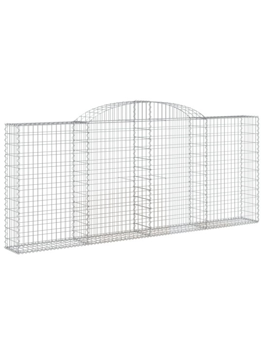 Klenuté gabionové koše 15ks 300x30x120/140cm pozinkované železo