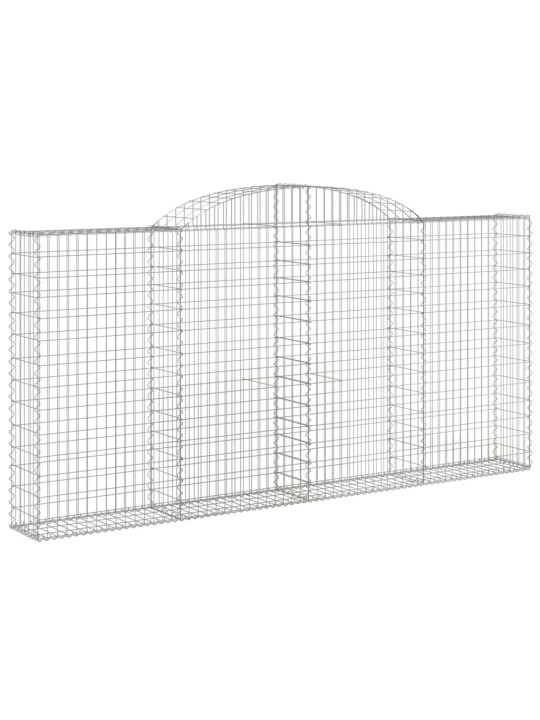 Klenuté gabionové koše 11ks 300x30x140/160cm pozinkované železo