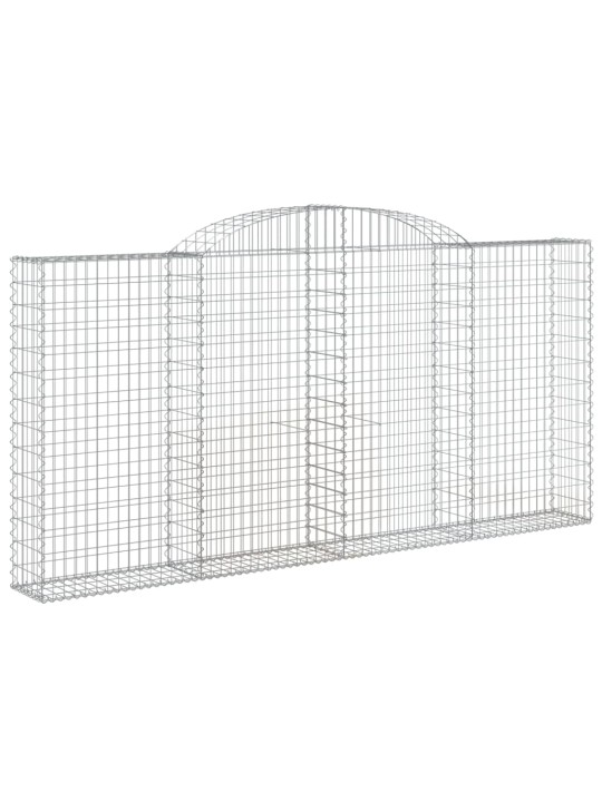 Klenuté gabionové koše 15ks 300x30x140/160cm pozinkované železo