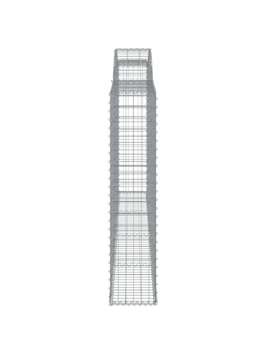 Klenuté gabionové koše 15ks 300x30x140/160cm pozinkované železo