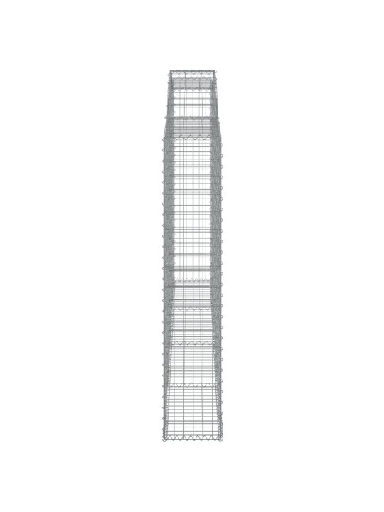 Klenuté gabionové koše 3 ks 300x30x160/180cm pozinkované železo