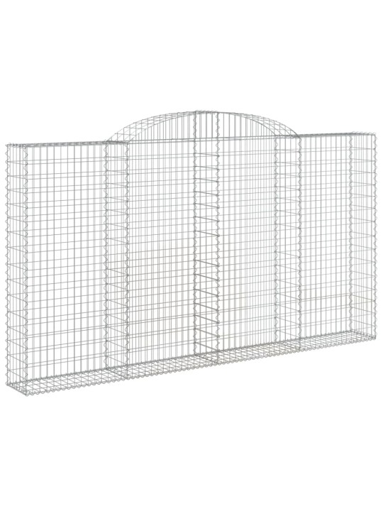 Klenuté gabionové koše 10ks 300x30x160/180cm pozinkované železo