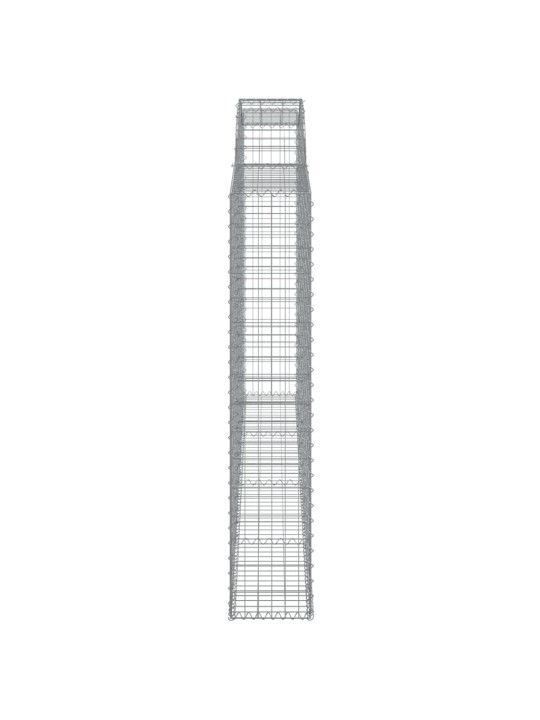 Klenuté gabionové koše 10ks 300x30x160/180cm pozinkované železo